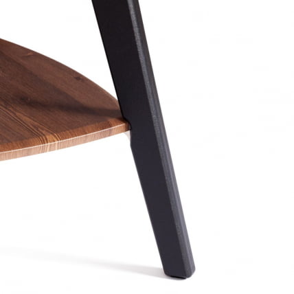 Журнальный стол РИО мдф, 65х65х50 см, орех кантри/черный / RIO_3