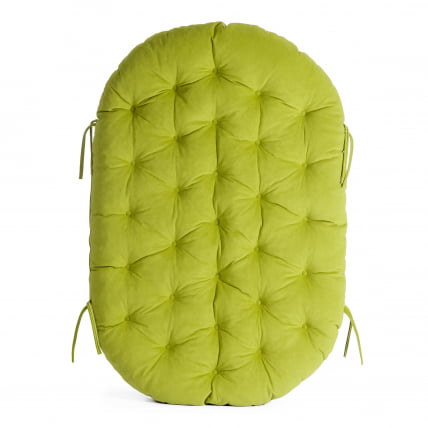 Диван MAMASAN/МАМАСАН 23/02 W /с подушкой/ подушка 182х119 см, 169х102х80 см, Pecan (орех), флок, олива, 23_13