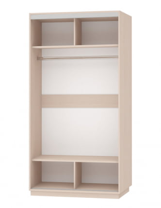 Шкаф-купе двухдверный Экспресс Хит Элемент 1200x2200h Дуб молочный_1