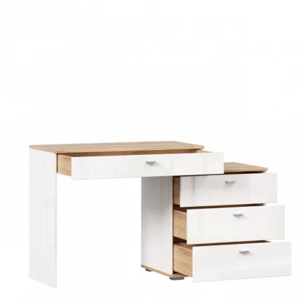 Стол туалетный комбинированный с зеркалом 1200 Фиджи 013 Дуб Золотой Белый_6