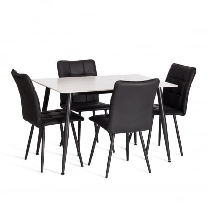 Стул обеденный Бари ЛТ, экокожа, черная, 41х55х89 см / Bari LT,_5