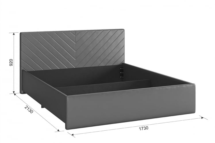 Кровать 1.6 Сандра 2 с основанием ЗО.КМ1.6-12.2 персик (велюр) / ZO.KM1.6-12.2_3