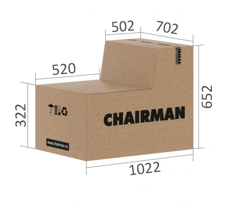 Кресло руководителя Chairman 424 Черный_5