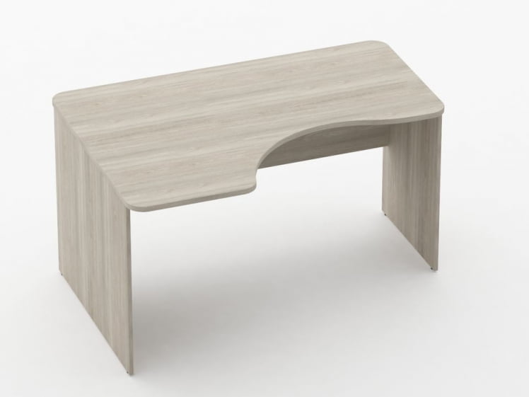 Стол угловой Glassy 1.14.14Л Дуб сантана светлый_0