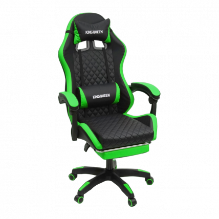 Кресло 892-1 цвет черный/зеленый с массажем 892-1-black-green-mass_0