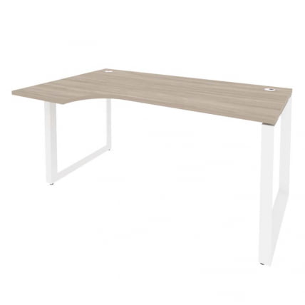 Стол эргономичный левый на О-образном м/к ONIX O.MO-SA-1L Дуб Аттик/Белый_0