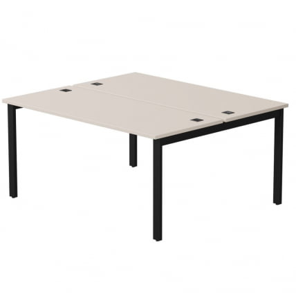 Бенч-система на 2 места на металлокаркасе, опоры 90 гр Everprof EVO 254S018 Кашемир Черный (1580)_0