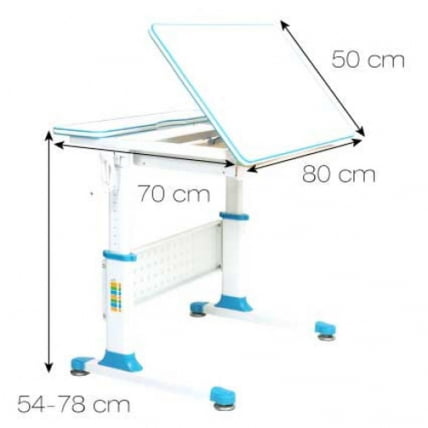 Парта растущая RIFFORMA Comfort-80 Белый Розовый_1