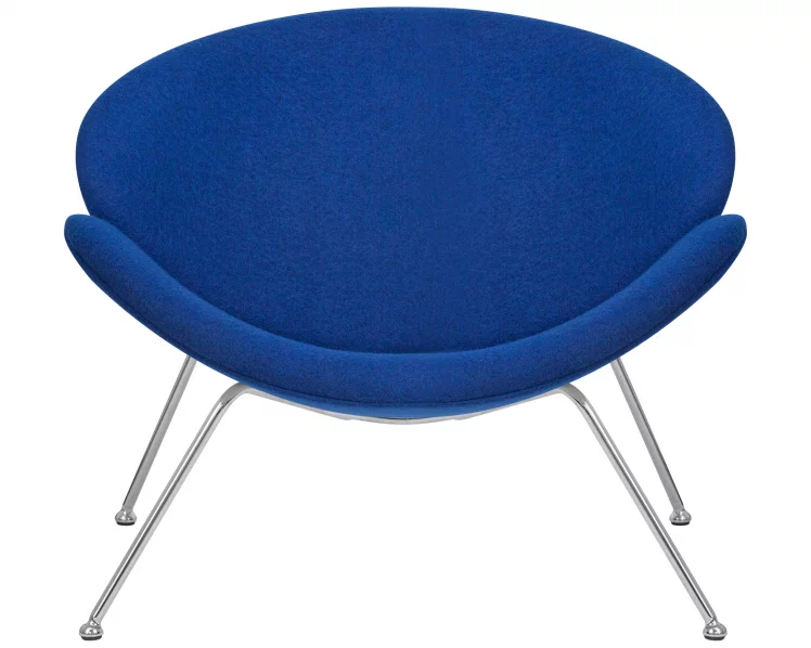 Кресло дизайнерское DOBRIN EMILY Синяя ткань AF6_5