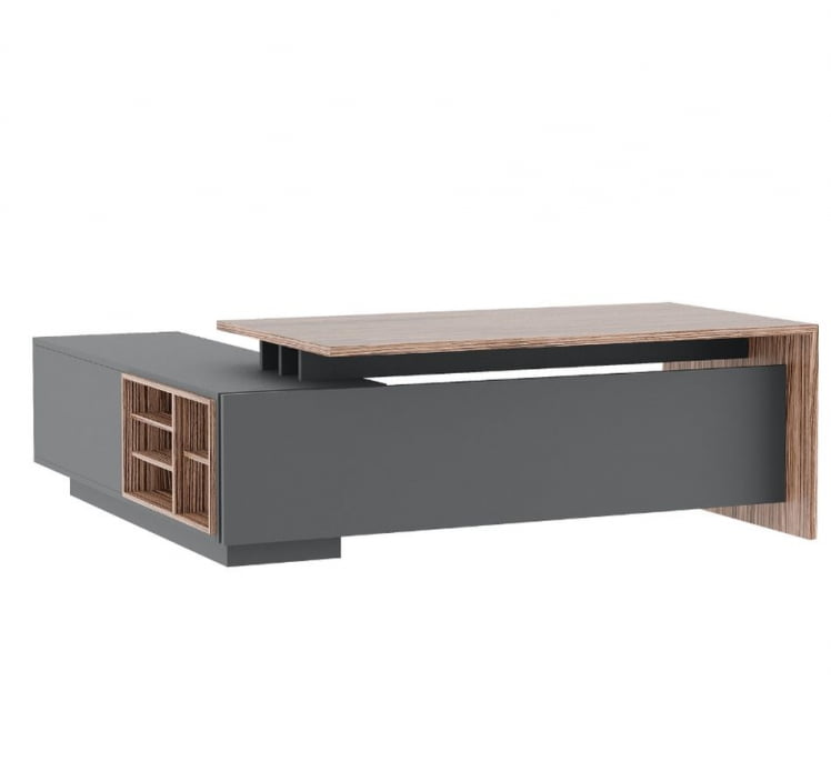 Стол письменный на опорной креденции DALI DLI37210132 Орех Антрацит_1