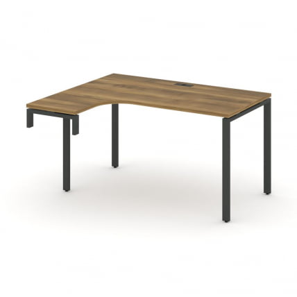 Стол-надставка на опорную тумбу (левый) CONCEPT CN.OSAN-002(L) Сандал Янтарный Черный_0