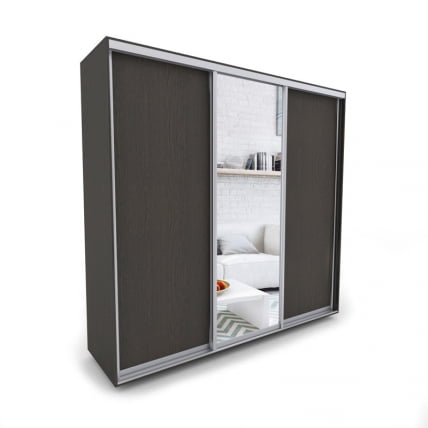 Шкаф-купе 3-х дверный Акцент-Сим ДЗ 1800х600 Венге_0