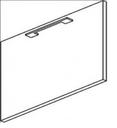 Дверь ЛДСП для стационарной тумбы ЙАЛТА ЛТ-Д4 Пр Мокко / YALTA LT-D4_0