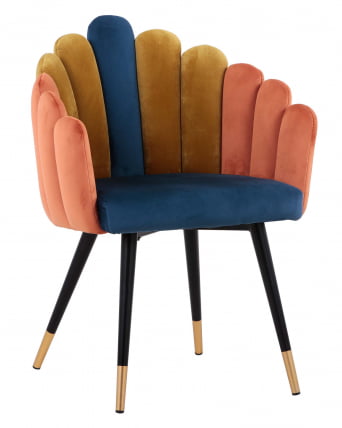 Кресло Камелия велюр Сине-зеленый_1