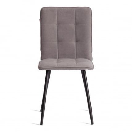 Стул обеденный Бари ЛТ, велюр, серый/черный, 29, 41х55х89 см / Bari LT,_4