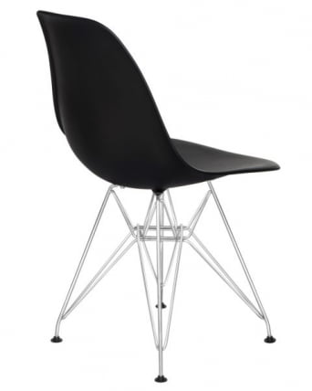 Стул обеденный ДОБРИН ДСР (ножки хром, цвет чёрный (Б-03)) 4 шт / DOBRIN DSR (B-03))_4