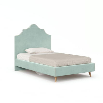 Мягкая кровать Элиза ЛД 600.540.000 Зеленый Бежевый_0