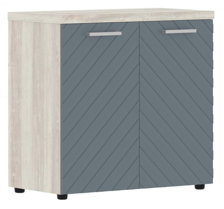 Шкаф с глухими малыми дверьми и топом Torr LUX TLLC 85.1 Сосна Эдмонд Серо-голубой_0