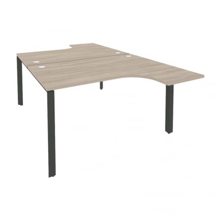 Рабочая станция на П-образном м/к ОНИКС О.МП-Д.СА-3 Дуб Аттик/Антрацит / ONIX O.MP-D.SA-3_0