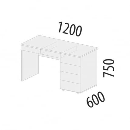 Стол письменный (лев/прав) Николь 901.24_7