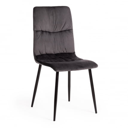 Стул FURLA (mod. 4816) металл/вельвет, 89х56х44см, серый_0