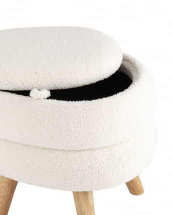 Пуф с ящиком Винни M Тедди белый_2