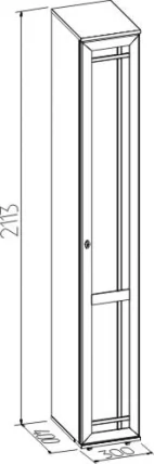 Фасад шкафа для обуви Sherlock 73 правый Дуб Сонома_4