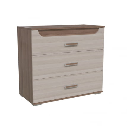 Комод Пальмира модуль 4 Ясень Шимо темный Ясень Шимо светлый_0