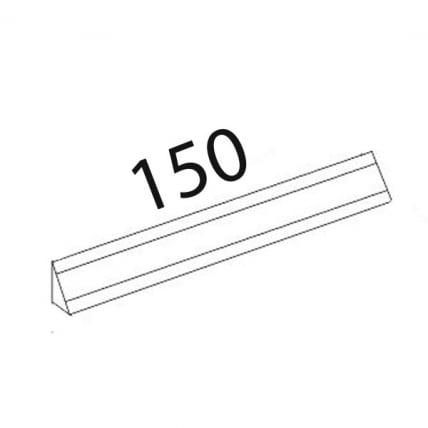 Плинтус с заглушками ПЛ 124.1.150 Паладина_1