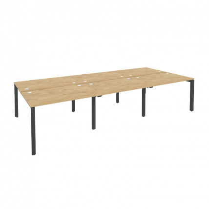 Рабочая станция на П-образном м/к ОНИКС О.МП-Д.РС-6.2.8 Тиквуд Светлый/Антрацит / ONIX O.MP-D.RS-6.2.8_0