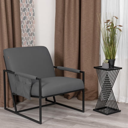 Кресло Чарли ЛУКС/Чарли Люкс К экокожа , Шарп Графит, 70х80х82 см / Charli LUX/Чарли Sharp_11