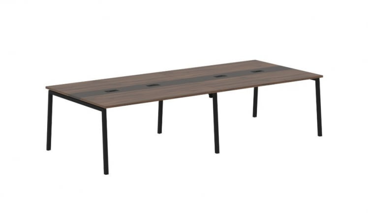 Переговорный стол ЕДИС ЕЛCТ 3114 Дуб Денвер темный Мокко Черный / EDIS ELCT_0