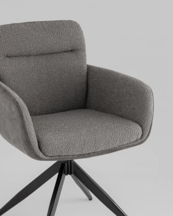 Стул Валдо серый с серой экокожей / Waldo_5