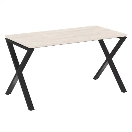 Стол рабочий ЛОФТ ВР.Л-СРКС-3.7 Металл черный Денвер светлый / LOFT VR.L-SRX-3.7_0