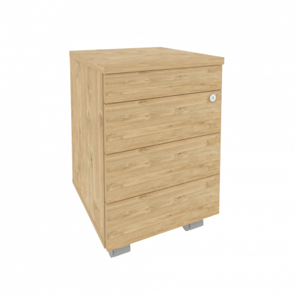 Тумба мобильная (TIP-ON) ONIX O.TM-3 TIP Тиквуд Светлый_0