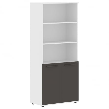 Шкаф с одним комплектом глухих малых дверей ЕДИС ЕХCС 85.5 Мокко Мокко Белый / EDIS EHCS_0