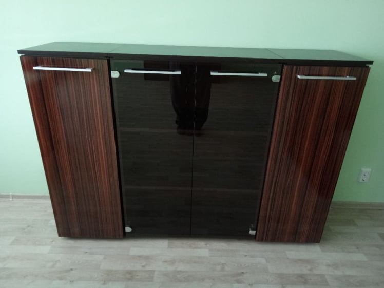 Тумба с фригобаром MTF 140 Макассар/Венге Магия_4