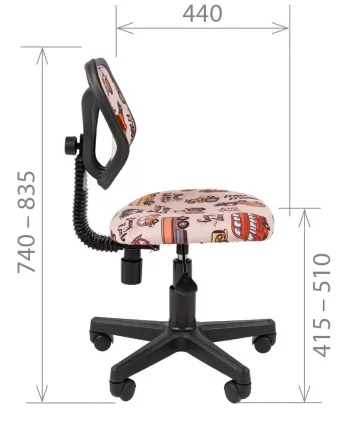 Детское кресло CHAIRMAN KIDS 106 Black Принцессы_4