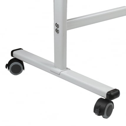 Доска для мела/магнитно-маркерная 2-сторонняя BRAUBERG PREMIUM на стенде 90х120 см Зеленая-белая_7