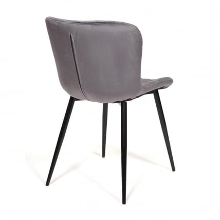 Стул QUINCY (mod. 8272) металл/ткань, 49х53х84,5 см, серый (G-062-40)/черный_1