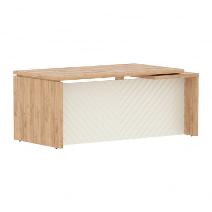 Стол руководителя левый Torr LUX TLCT 189 L Дуб Бофорд Латте_0