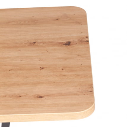 Стол обеденный FOX раздвижной ЛДСП, 68.6x110-145x75 см, Дуб артисан/Графит_12