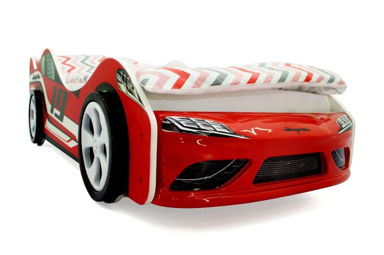 Кровать-машинка Супра Красная_1