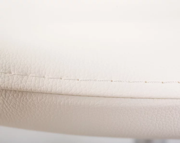 Кресло дизайнерское DOBRIN SWAN Белый кожзам P23_9