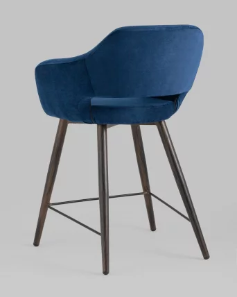 Стул полубарный Саймон ПЛ велюр Темно-синий_5