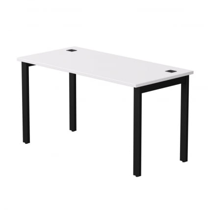 Стол прямой на металлокаркасе, опоры 45 гр Everprof EVO 254S003 Белый Черный_0