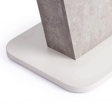 Стол обеденный GENT ЛДСП, 110-145x68,6x75,5 см, Белый/Бетон_13