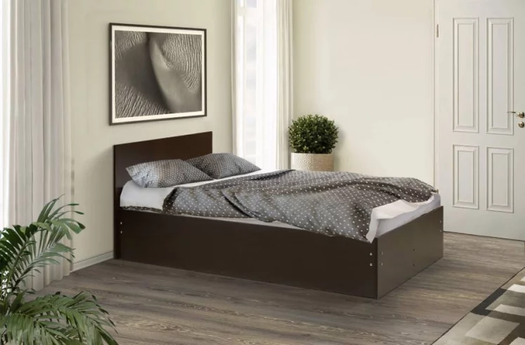 Кровать на уголках №4 1800*1900 Вишня Оксфорд_0