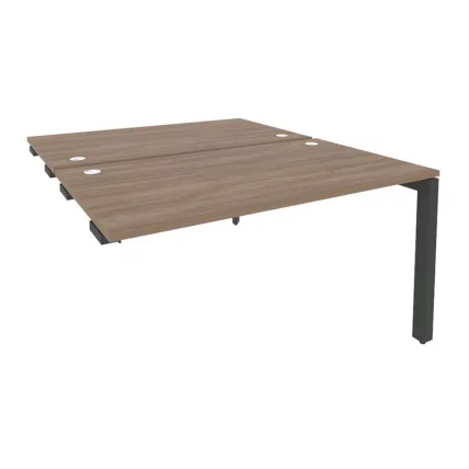 Стол-приставка двойной на П-образном м/к к опорным элем. ONIX O.MP-D.SPR-3.8 Дуб Аризона/Антрацит_0