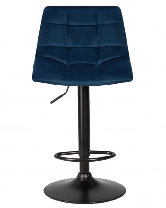 Стул барный DOBRIN TAILOR BLACK (синий велюр (MJ9-117))_5